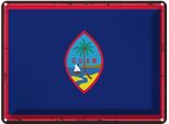 Vianmo Insegna Di Latta 30X40 Cm Bandiera Guams Retro Flag Of Guam