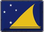 Vianmo Insegna Di Latta 30X40 Cm Bandiera Tokelaus Retro Flag Of Tokelau