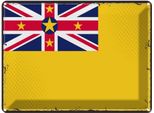 Vianmo Insegna Di Latta 30X40 Cm Bandiera Niues Retro Flag Of Niue