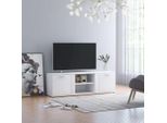 Maison Exclusive - Mobile Tv Bianco 120X34X37 Cm Materiale Ligneo
