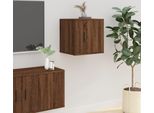 The Living Store Parete Tv Effetto Rovere Marrone 40X34,5X40 Cm