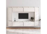 Maison Exclusive - Mobili Tv 8 Pz Biancin Legno Massello Di Pino