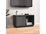 Maison Exclusive - Mobile Tv Grigio 74X35X44 Cm In Legno Massello Di Pino