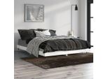 The Living Store Giroletto Bianco Lucido 140X190 Cm In Materiale Ligneo