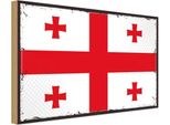 Vianmo Insegna In Legno 12X18 Cm Bandiera Georgiens Flag Of Georgia