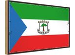 Vianmo Insegna In Legno 20X30 Cm Bandiera ÄQuatorialguineas Flag