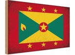 Vianmo Insegna In Legno 20X30 Cm Bandiera Grenada Flag Of Grenada Vintage