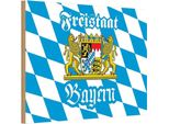 Vianmo Insegna In Legno 12X18 Cm Bandiera Freistaat Bayern Wappen