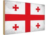 Vianmo Insegna In Legno 12X18 Cm Bandiera Georgien Flag Of Georgia Vintage