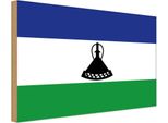 Vianmo Insegna In Legno 12X18 Cm Bandiera Lesothos Flag Of Lesotho