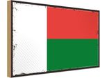Vianmo Insegna In Legno 12X18 Cm Bandiera Madagaskars Madagascar