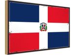 Vianmo Insegna In Legno 20X30 Cm Bandiera Dominikanische Republik
