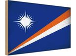 Vianmo Insegna In Legno 20X30 Cm Bandiera Marshallinseln Flag Vintage