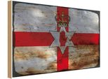 Vianmo Insegna In Legno 20X30 Cm Bandiera Nordirland Flag Rost