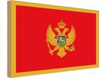 Vianmo Insegna In Legno 12X18 Cm Bandiera Montenegros Flag Of Montenegro
