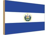 Vianmo Insegna In Legno 12X18 Cm Bandiera El Salvadors Flag Of El Salvador