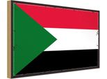 Vianmo Insegna In Legno 12X18 Cm Bandiera Sudan Flag Of Sudan