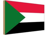 Vianmo Insegna In Legno 12X18 Cm Bandiera Sudan Flag Of Sudan