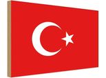 Vianmo Insegna In Legno 20X30 Cm Bandiera TüRkei Flag Of Turkey