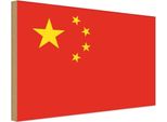 Vianmo Insegna In Legno 20X30 Cm Bandiera China Flag Of China