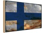 Vianmo Insegna In Legno 30X40 Cm Bandiera Finnland Flag Of Finland