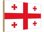 Vianmo Insegna In Legno 30X40 Cm Bandiera Georgiens Flag Of Georgia