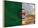 Vianmo Insegna In Legno 12X18 Cm Bandiera Algerien Flag Algeria Rost