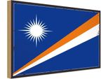Vianmo Insegna In Legno 30X40 Cm Bandiera Marshallinseln Retro Flag