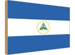 Vianmo Insegna In Legno 30X40 Cm Bandiera Nicaraguas Flag Of Nicaragua