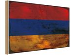 Vianmo Insegna In Legno 20X30 Cm Bandiera Armenien Flag Of Armenia Rost