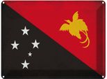 Vianmo Insegna Di Latta 30X40 Cm Bandiera Papua?Neuguinea Guinea