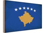 Vianmo Insegna In Legno 12X18 Cm Bandiera Kosovo Flag Of Kosovo Vintage