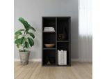 Vidaxl Libreria/Sideboard Nero 50X25X80 Cm Materiale A Base Di Legno - Libreria - Librerie - Libreria - Librerie