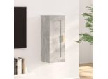 Maison Exclusive - Armadio A Muro Grigio Cemento 35X34X90 Cm Materiale Ligneo