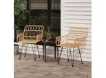 The Living Store Sedie Da Giardino 2 Pezzi Con Braccioli 56X64X80 Cm Pe Rattan