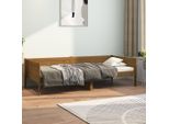 The Living Store Letto Da Giorno In Pino Massiccio Marrone Miele 90X190 Cm