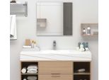 The Living Store Specchio Da Parete 80X60 Cm In Vetro