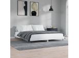 The Living Store Giroletto Bianco 120X200 Cm In Materiale Ligneo