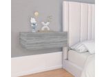 Maison Exclusive - Comodino Sospeso Grigio Sonoma 40X30X15 Cm Materiale Ligneo