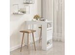 Maison Exclusive - Tavolo Da Bar Con Ripiano Bianco 102X50X103,5 Cm Materiale Ligneo