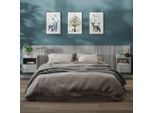 Maison Exclusive - Comodini Da Parete 2 Pezzi Grigio Sonoma