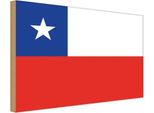 Vianmo Insegna In Legno 30X40 Cm Bandiera Chiles Flag Of Chile