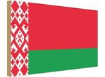 Vianmo Insegna In Legno 30X40 Cm Bandiera WeißRussland Flag Of Belarus