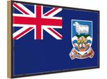 Vianmo Insegna In Legno 30X40 Cm Bandiera Falklanraccordoln Retro Flag