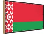 Vianmo Insegna In Legno 30X40 Cm Bandiera WeißRussland Retro Flag Belarus