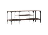 Syfax™ Mobile Tv Rovere Marrone 121X35X45 Cm Legno Multistrato E Ferro