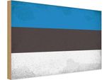 Vianmo Insegna In Legno 30X40 Cm Bandiera Estland Flag Of Estonia