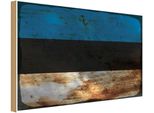 Vianmo Insegna In Legno 30X40 Cm Bandiera Estland Flag Of Estonia