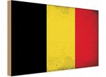 Vianmo Insegna In Legno 30X40 Cm Bandiera Belgien Flag Of Belgium