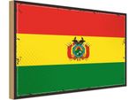 Vianmo Insegna In Legno 30X40 Cm Bandiera Boliviens Retro Flag Of Bolivia